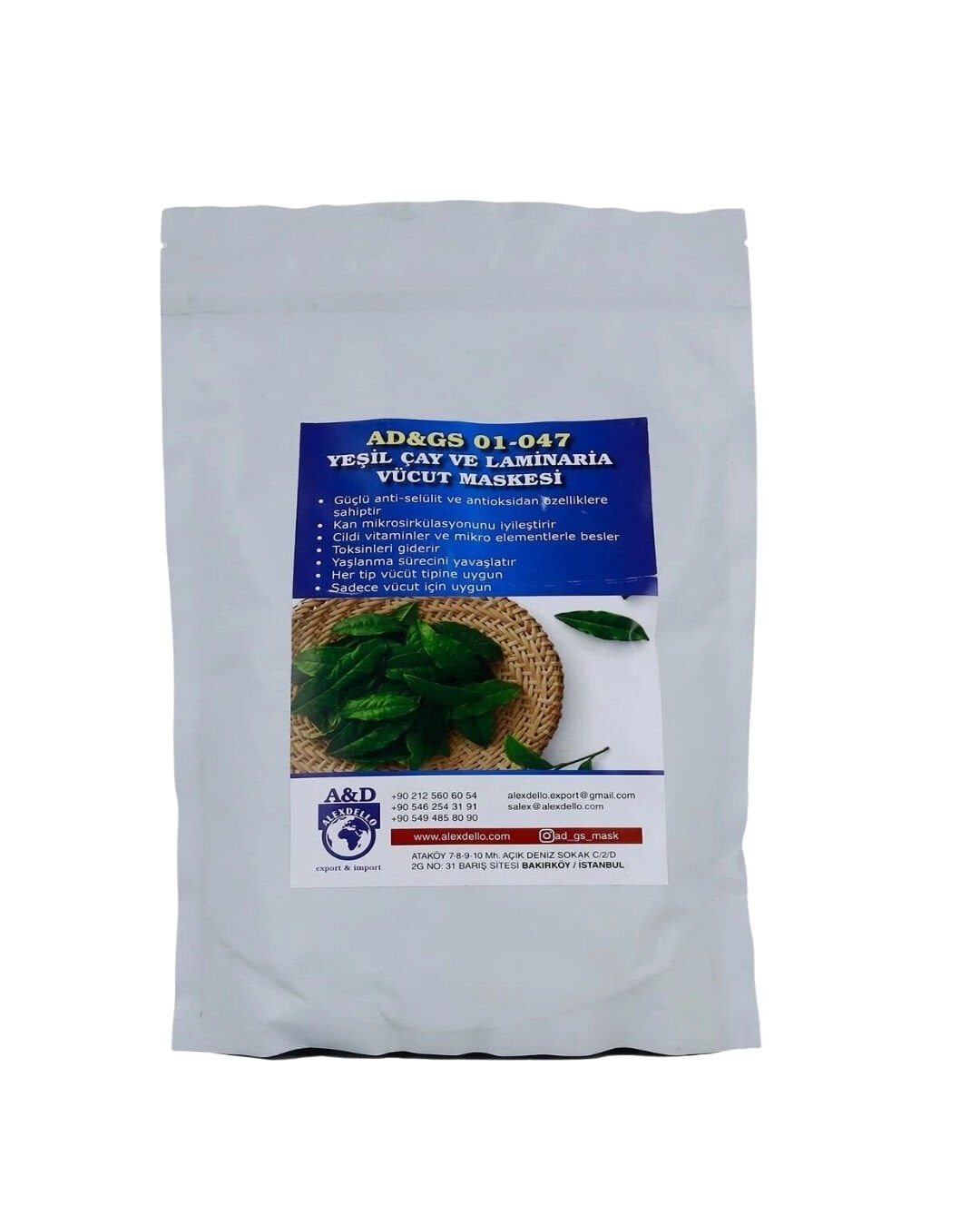 GSG-01-047 – Yeşil Çay ve Laminaria Vücut Maskesi 350 gr