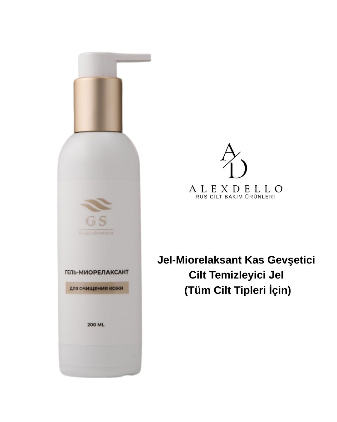 CİLT TEMİZLEME JELİ - GSG-05-001 — Jel-Miorelaksant Kas Gevşetici Cilt Temizleyici Jel (Tüm Cilt Tipleri İçin)