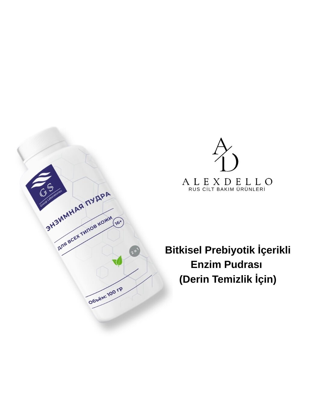 ENZİM PUDRA -Her cilt tipi için derinlemesine temizleme GSG-31-001 — Bitkisel Prebiyotik İçerikli Enzim Pudrası (Derin Temizlik İçin)