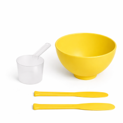 Kase, Spatula , ölçek - Maske karıştırma kabı - 3 lü set.