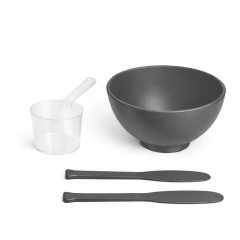 Kase, Spatula , ölçek - Maske karıştırma kabı - 3 lü set.
