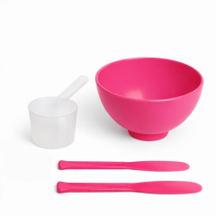 Kase, Spatula , ölçek - Maske karıştırma kabı - 3 lü set.